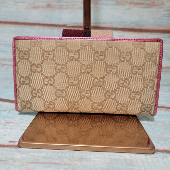 Final Price✅️ Authentic RARE Gucci GG Leather Wallet - Picture 6 of 14